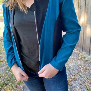 Blue and black jacket